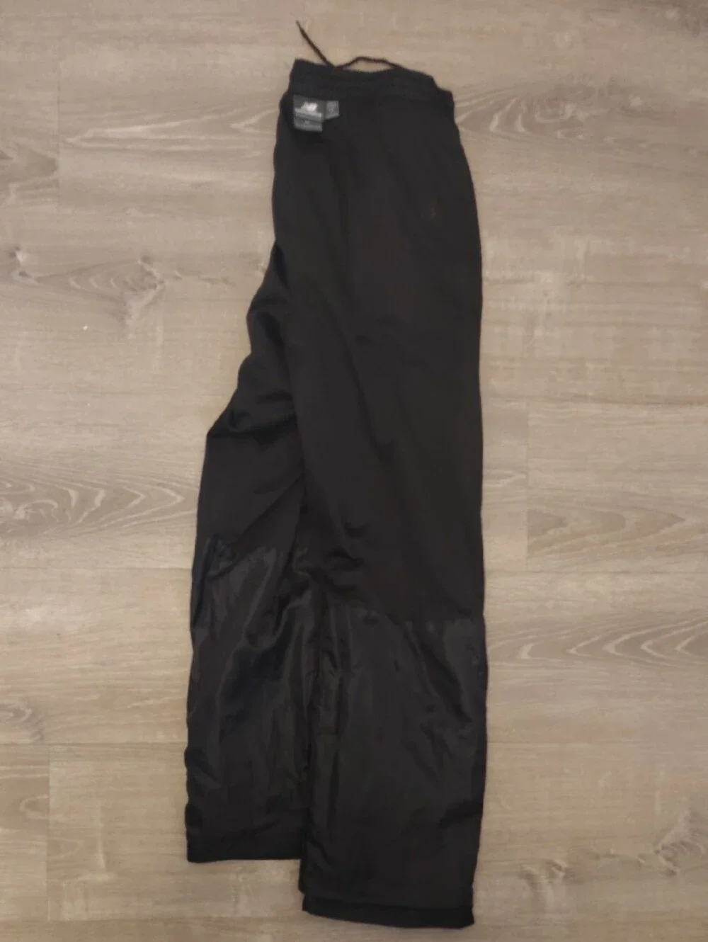 New Balance Black Lightweight Nylon Windbreaker Pants